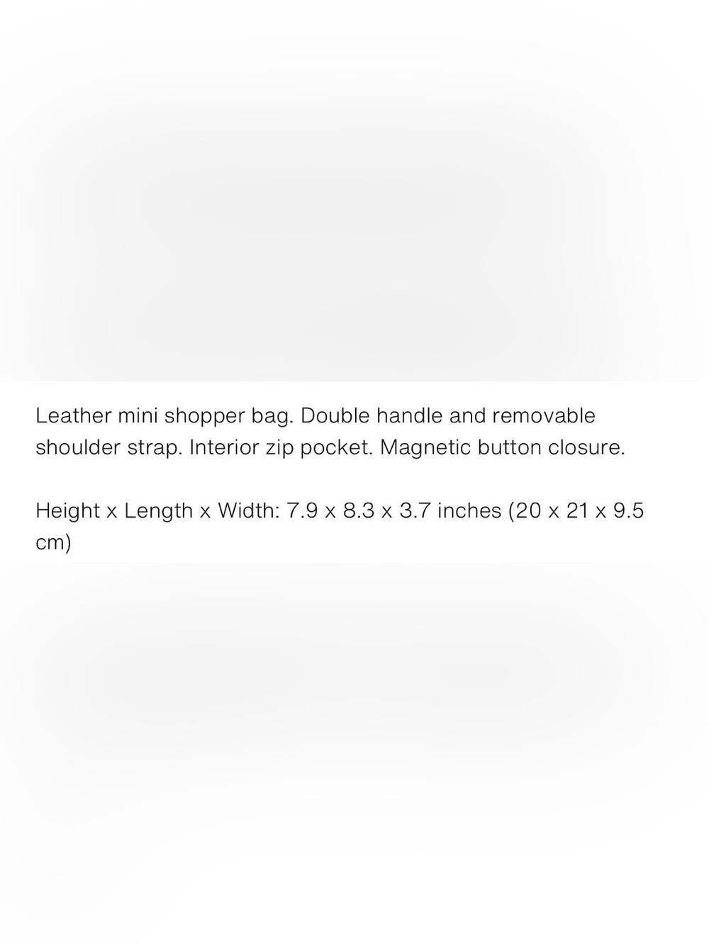 Zara leather mini tote bag - Picture 5 of 5